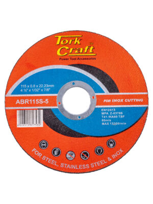 CUTTING DISC STEEL & SS 115 x 0.8 x 22.2 MM