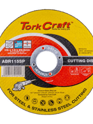 CUTTING DISC STEEL METAL SS 115 x 1.0 x 22.2 MM