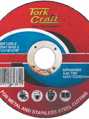 CUTTING DISC STEEL 125 X 1.6 X 22.2MM