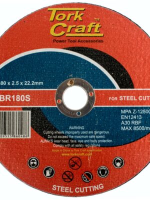 CUTTING DISC STEEL 180 X 2.5 X 22.22