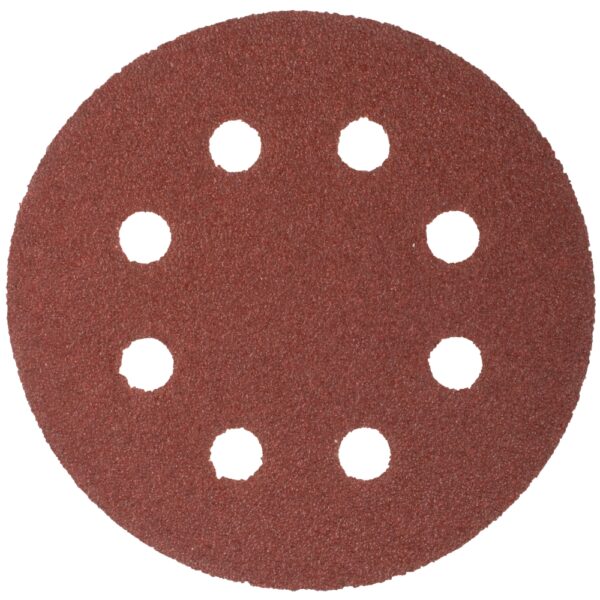 SANDING DISC 115MM 60 GRIT WITH HOLES 10/PK HOOK AND LOOP