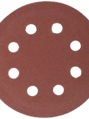 SANDING DISC 115MM 120 GRIT WITH HOLES 10/PK HOOK AND LOOP