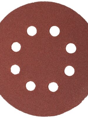 SANDING DISC 125MM 60 GRIT WITH HOLES 10/PK HOOK AND LOOP