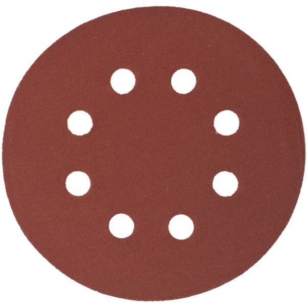 ABR33240.jpg SANDING DISC 125MM 240 GRIT WITH HOLES 10/PK HOOK AND LOOP