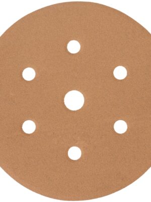GOLD DISC (50 PIECES) 600GRIT 150MM X 6+1 HOLES HOOK AND LOOP