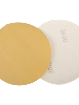 GOLD DISC (50 PIECES) 400 GRIT 150MM WITHOUT HOLE HOOK AND LOOP