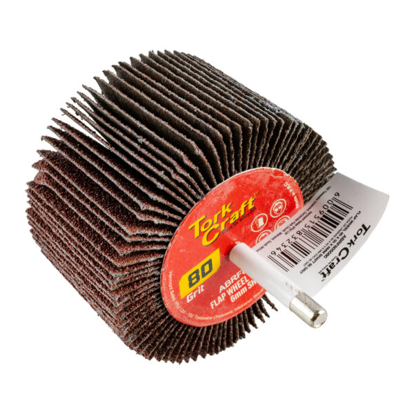 ABRF805080.jpg FLAP WHEEL 80 X 50 X 6MM SHAFT 80 GRIT PER EACH