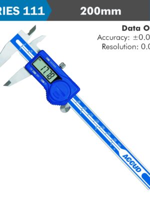 DIG. CALIPER 200MM 0.03MM ACC. S/STEEL 0.01MM RES.