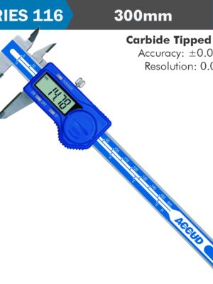 AC116-012-11.jpg DIG. CALIPER 300MM 0.03MM ACC. TCT JAWS S/STEEL 0.01MM RES.