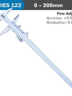 VERNIER CALIPER 300MM 0.03MM ACC. FINE ADJ. 0.02MM GRAD. S/STEEL