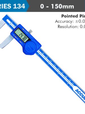 AC134-006-11.jpg DIG. CALIPER 150MM 0.04MM ACC. OUTSIDE POINT 0.01MM RES. S/STEEL