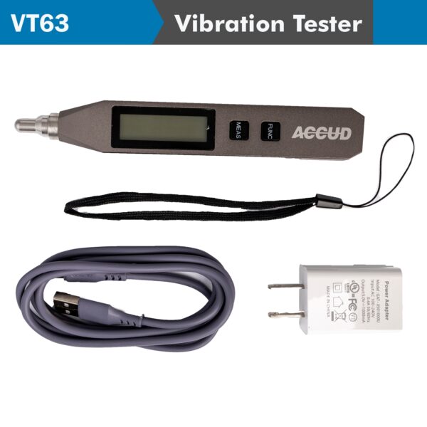 AC20VT63.jpg PEN TYPE VIBRATION TESTER 5% ACC. RECHARGEABLE BAT. 40 DEG. C.