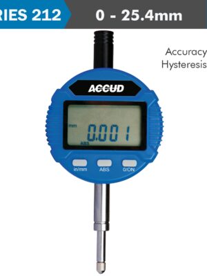 DIGITAL INDICATOR FLAT BACK 25.4MM/1' RES0.001 ACC 5MIC