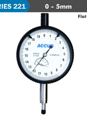 PRECISION DIAL INDICATOR FLAT BACK 5MM