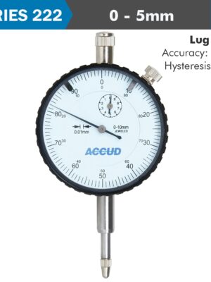 AC222-005-11.jpg DIAL INDICATOR 5MM 0.01MM GRAD. LUG BACK