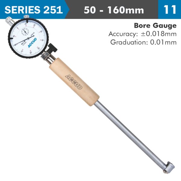 AC251-160-11.jpg DIAL BORE GAUGE 50-160MM 0.018MM ACC. 0.001MM GRAD.