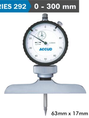 DIAL DEPTH GUAGE 300MM 0.01MM GRAD. 63X 17MM BASE