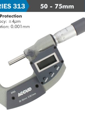 DIG. OUTSIDE MICROMETER 50-75MM 0.004MM ACC. IP65 0.001MM RES.