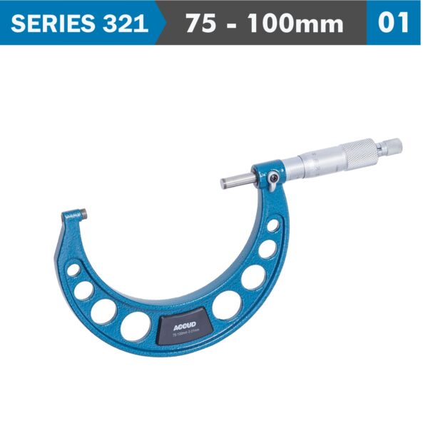 AC321-004-01.jpg OUTSIDE MICROMETER 75-100MM 0.005MM ACC. 0.01MM GRAD.