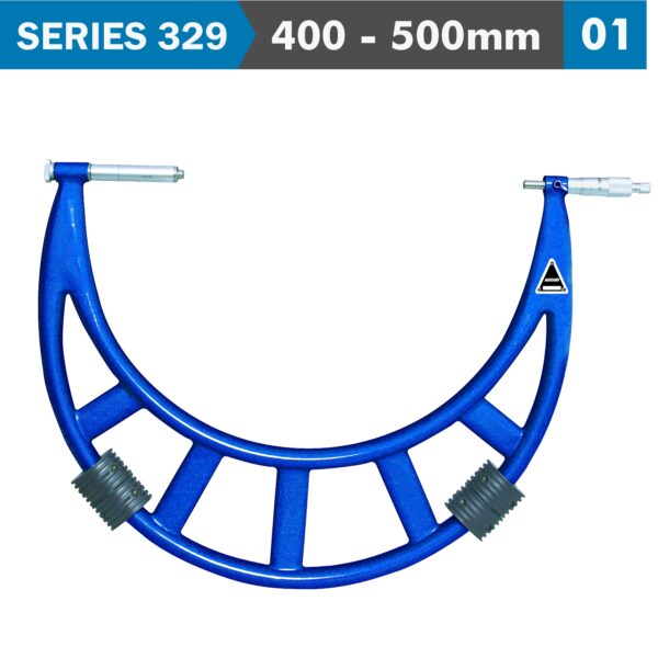 AC329-020-01.jpg OUTSIDE MICROMETER 400-500MM 0.013MM ACC. 0.01MM GRAD. WITH EXTENSION