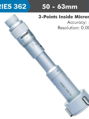 3 POINTS INSIDE MICROMETER 50-63MM 0.005MM ACC. 0.005MM GRAD.