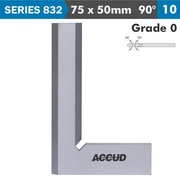 AC832-003-10.jpg BEVELED EDGE SQUARE 90 DEG. GRADE 0 75X50MM