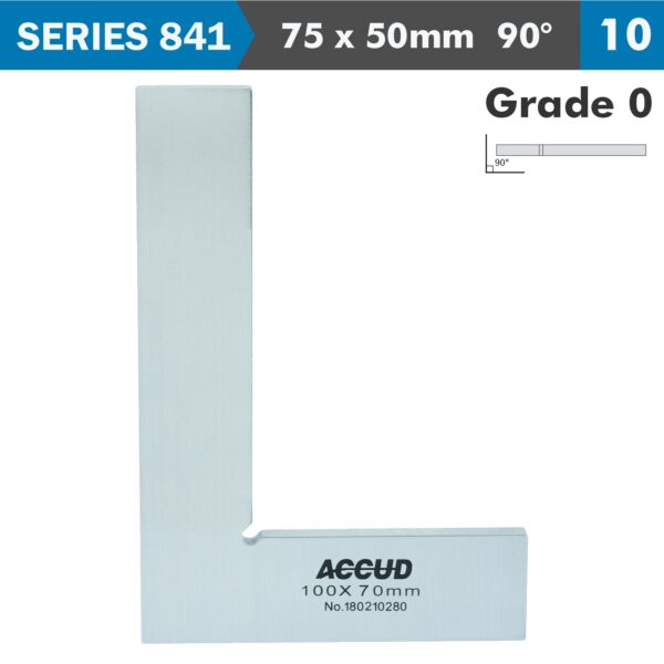 AC841-003-10.jpg FLAT EDGE SQUARE 90 DEG. GRADE 0 75X50MM