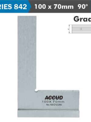 AC842-004-10.jpg FLAT EDGE SQUARE 90 DEG. WIDE BASE 100x70MM DIN875