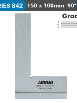 AC842-006-10.jpg FLAT EDGE SQUARE 90 DEG. WIDE BASE 150x100MM DIN875