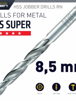 ALP181085.jpg HSS SUPER DRILL BIT 8.5MM