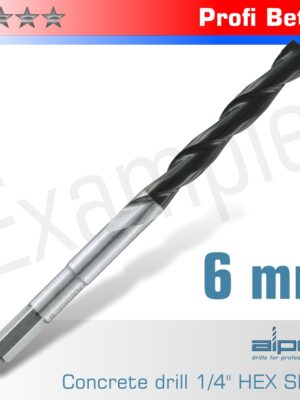 ALP18906.jpg CONCRETE PROFI BETON DRILL BIT 6MM HEX SHANK