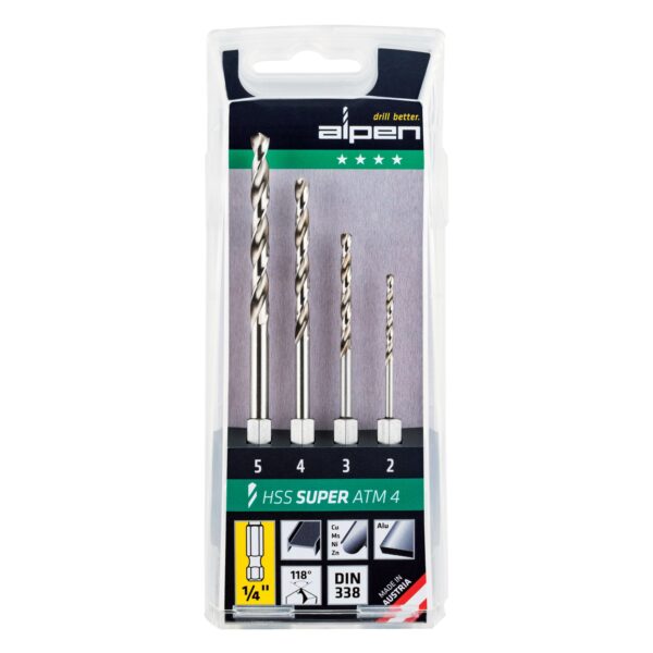 ALP20ATM4-1.jpg HEX SHANK SET HSS FOR 4 PIECE 2.3.4.5MM