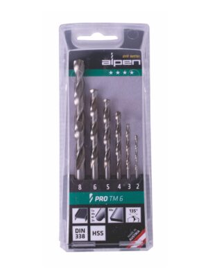 HSS PRO DRILL BIT SET 6 PIECE 2 - 8MM 111806100