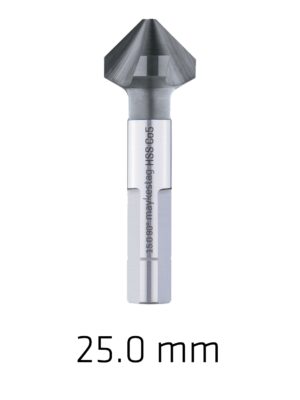 HSS-ECO5 COUNTERSINK 90 25.0 DIN 335 SHAPEC 3-SURFACE SHANK ALUNIT CO