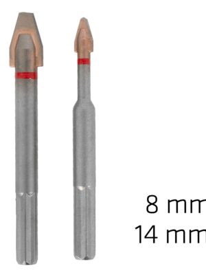 PORCELAIN C PROTECTOR DRILL BITS 14.0MM-8.0 MM