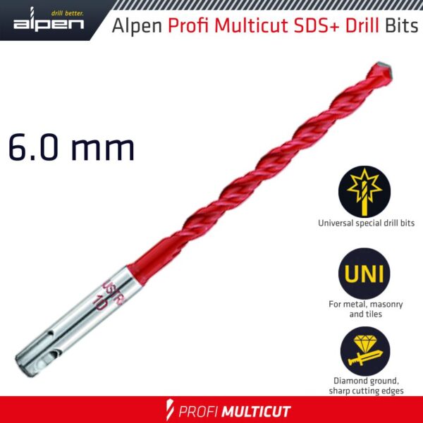 ALP50906.jpg PROFI MULTICUT SDS DRILL BIT 6 X 110MM