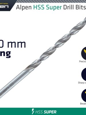 ALP52808.jpg HSS SUPER DRILL BIT LONG 8 X 165MM POUCH