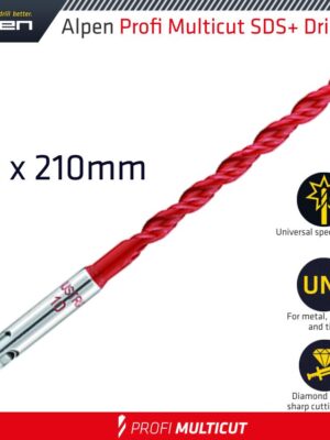 ALP52908.jpg PROFI MULTICUT SDS DRILL BIT 8 X 210MM