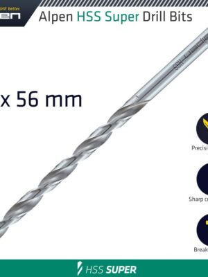 ALP55101.jpg HSS DRILL BIT LONG 1 X 56MM BULK