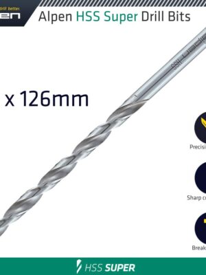 ALP551045.jpg HSS DRILL BIT LONG 4.5 X 126MM BULK