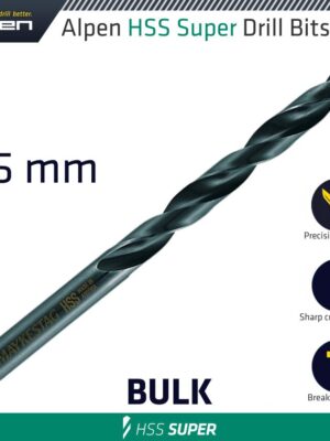 ALP601005.jpg HSS SUPER DRILL BIT 0.5MM BULK