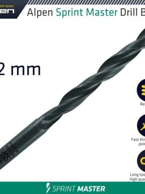 HSS SPRINT MASTER 3.2MM X1 615032 SLEEVED DIN338 ALPEN DRILL BIT