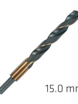 HSS SPRINT MASTER 15.0MM RED SHANK 9.5MM X1 SLEEVED DIN338 ALPEN DRILL