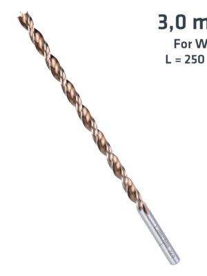 TIMBER TWIST 3MM X 250 LONG WOOD DRILL BIT SLEEVED