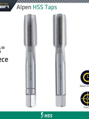 HSS HAND TAP SET IMPERIAL G 3/8' POUCHED