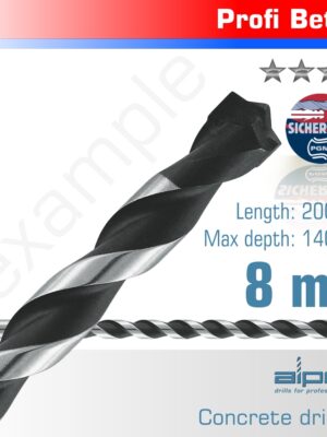 CONCRETE 8.0 X 200MM PROFI BETON DRILL BIT MASONRY