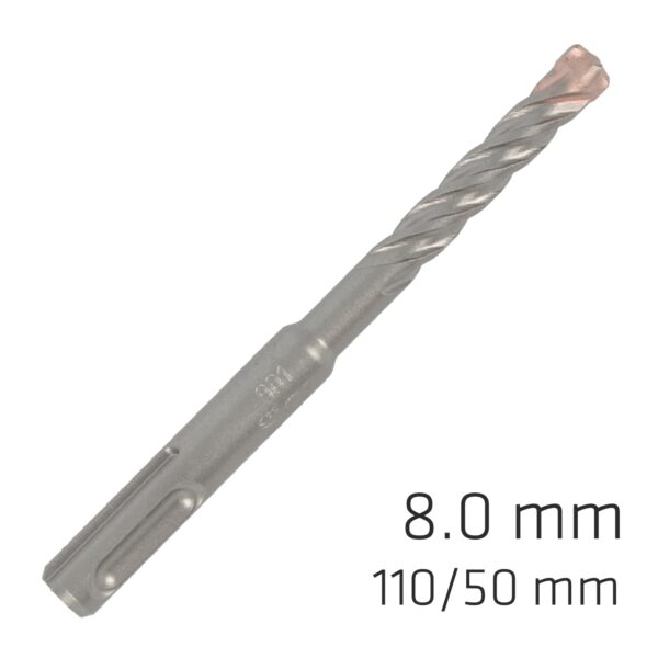ALP762008.jpg FORCE X 8.0 x 110/050 SDS-PLUS REBAR DRILL BIT X4 CUTTING EDGES - BULK
