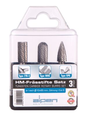 ALP776003.jpg TUNGSTEN BURR SET 3PIECE