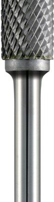 TC ROTARY BURR 12MM CYL CW FRONT CUT FOR HARD METALS