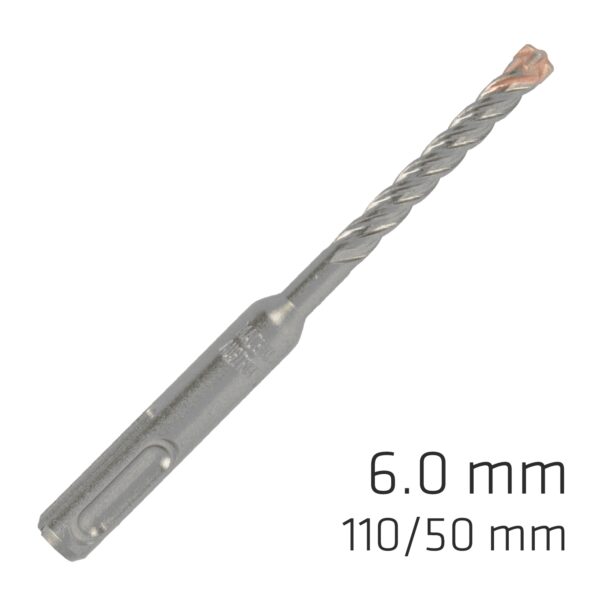 ALP805006.jpg FORCE X 6.0 x 110/050 SDS-PLUS REBAR DRILL BIT X4 CUTTING EDGES